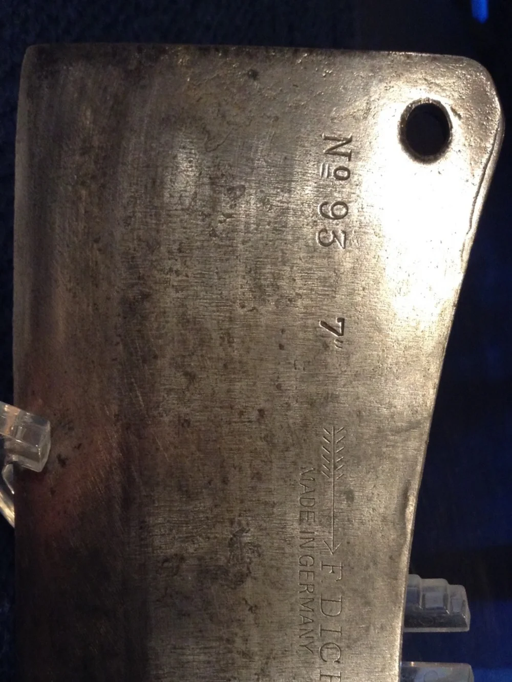 Rare Antique F. DICK No. 93 Meat Cleaver 7